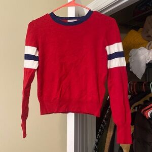 Urban outfitter red cropped sweater